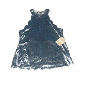 NWT Altar'd State Velvet Swing Small Top Scalloped Hem Festival Attire Women’s S